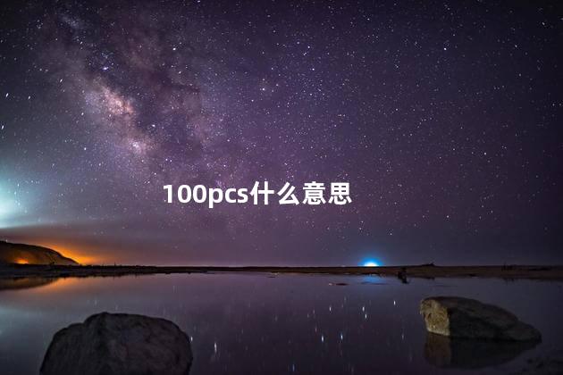 100pcs什么意思