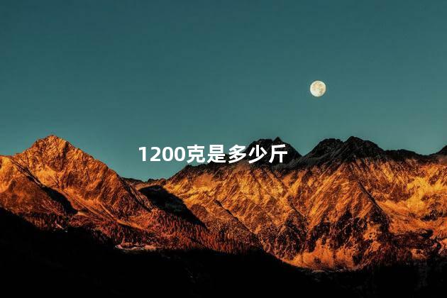 1200克是多少斤