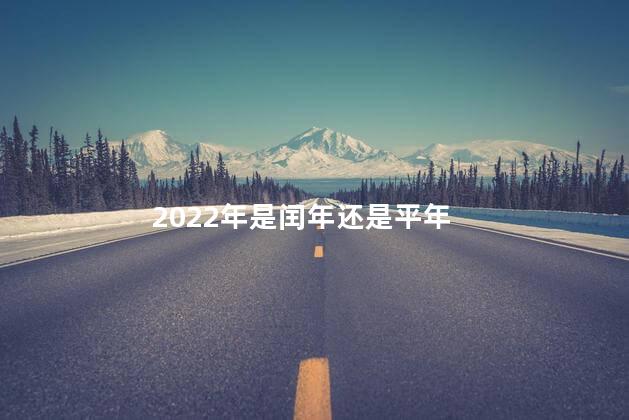 2022年是闰年还是平年