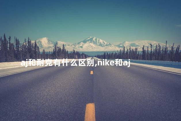 aj和耐克有什么区别