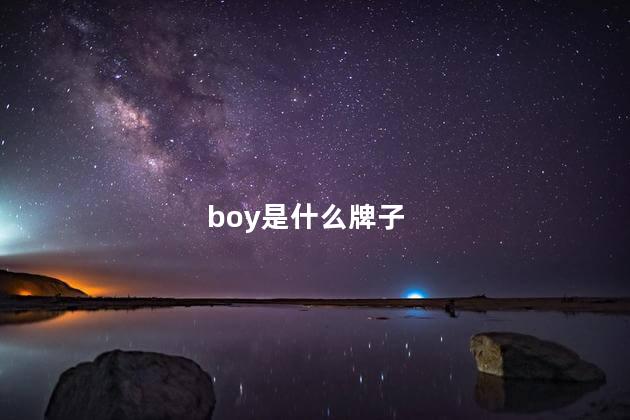 boy是什么牌子