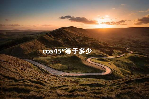 cos45°等于多少