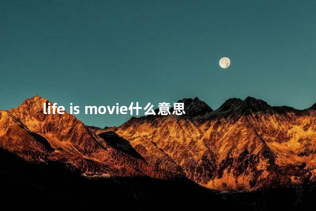 life is movie什么意思