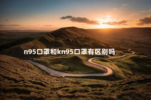 n95口罩和kn95口罩有区别吗