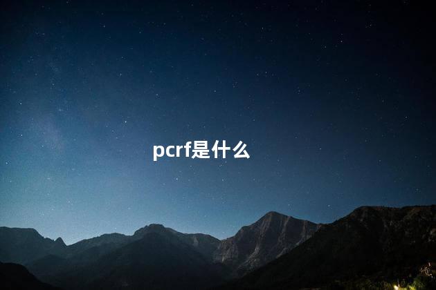 pcrf是什么