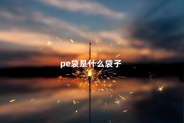 pe袋是什么袋子