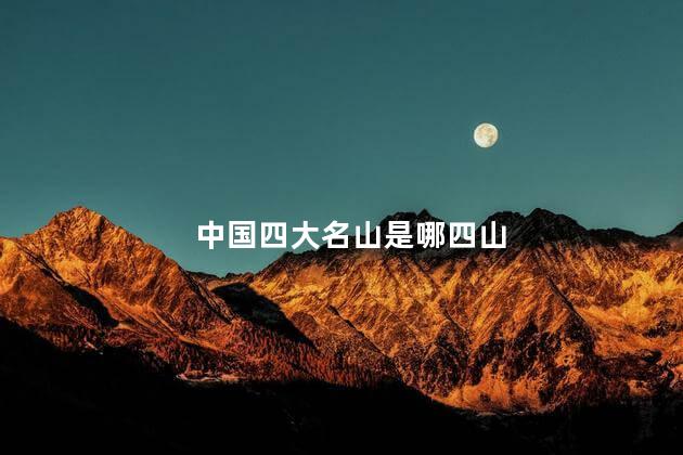 中国四大名山是哪四山