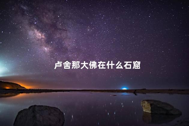 卢舍那大佛在什么石窟