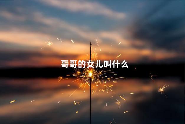 哥哥的女儿叫什么