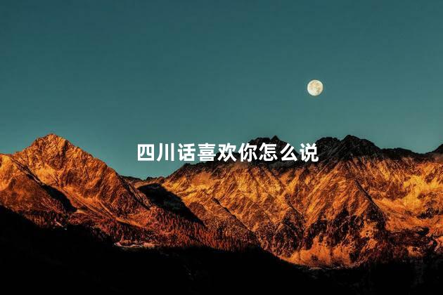 四川话喜欢你怎么说