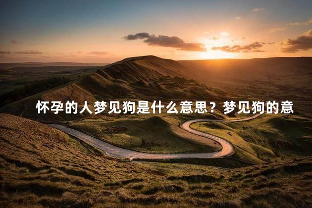 怀孕的人梦见狗是什么意思？梦见狗的意义，解读梦境中的怀孕和狗