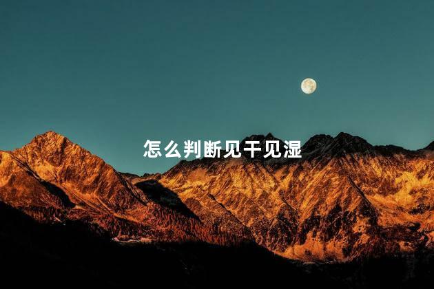 怎么判断见干见湿