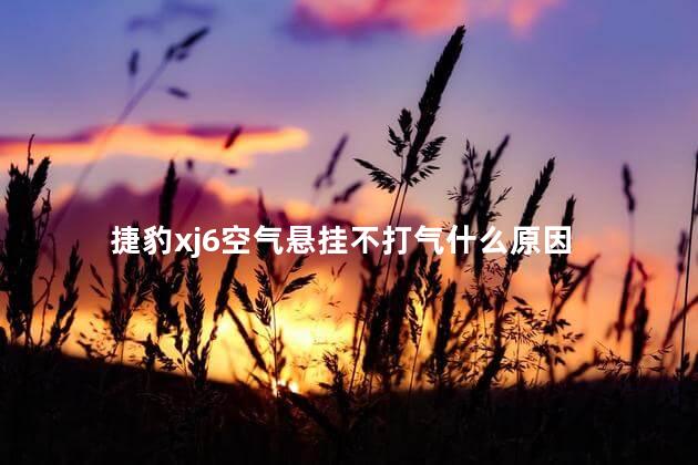 捷豹xj6空气悬挂不打气什么原因