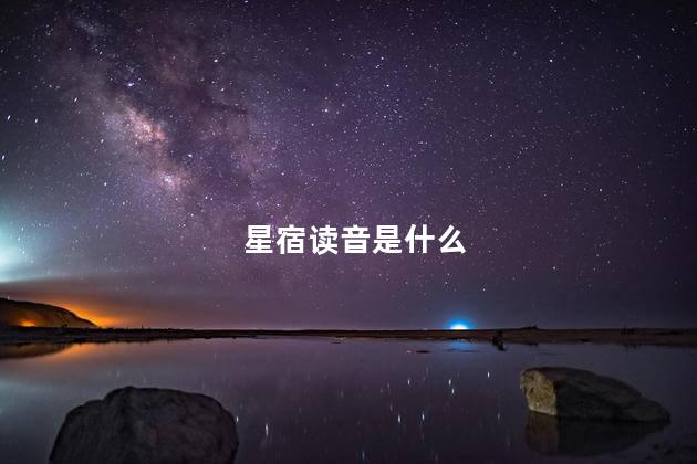 星宿读音是什么