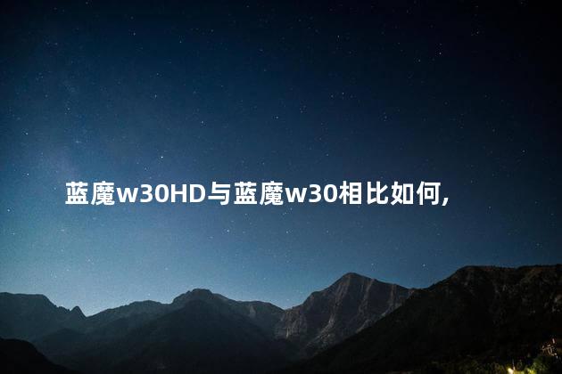蓝魔w31