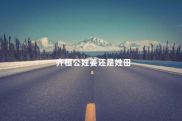 齐桓公姓姜还是姓田